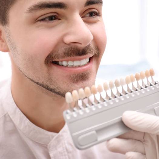 Selecting shade for patient’s dental crown