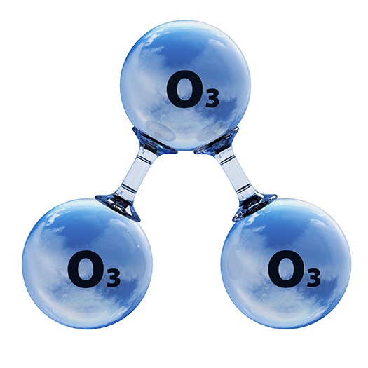 Diagram of ozone molecule