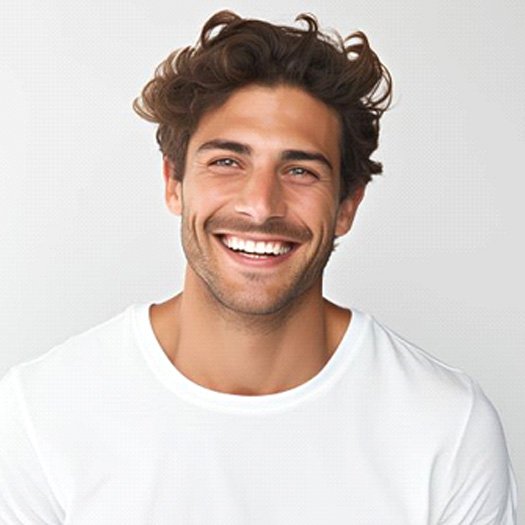 Portrait of handsome, smiling man