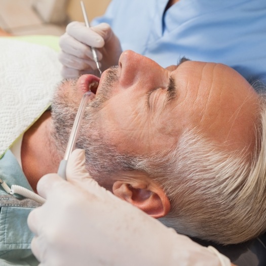 Dental patient relaxing thanks to sedation dentistry in San Antonio